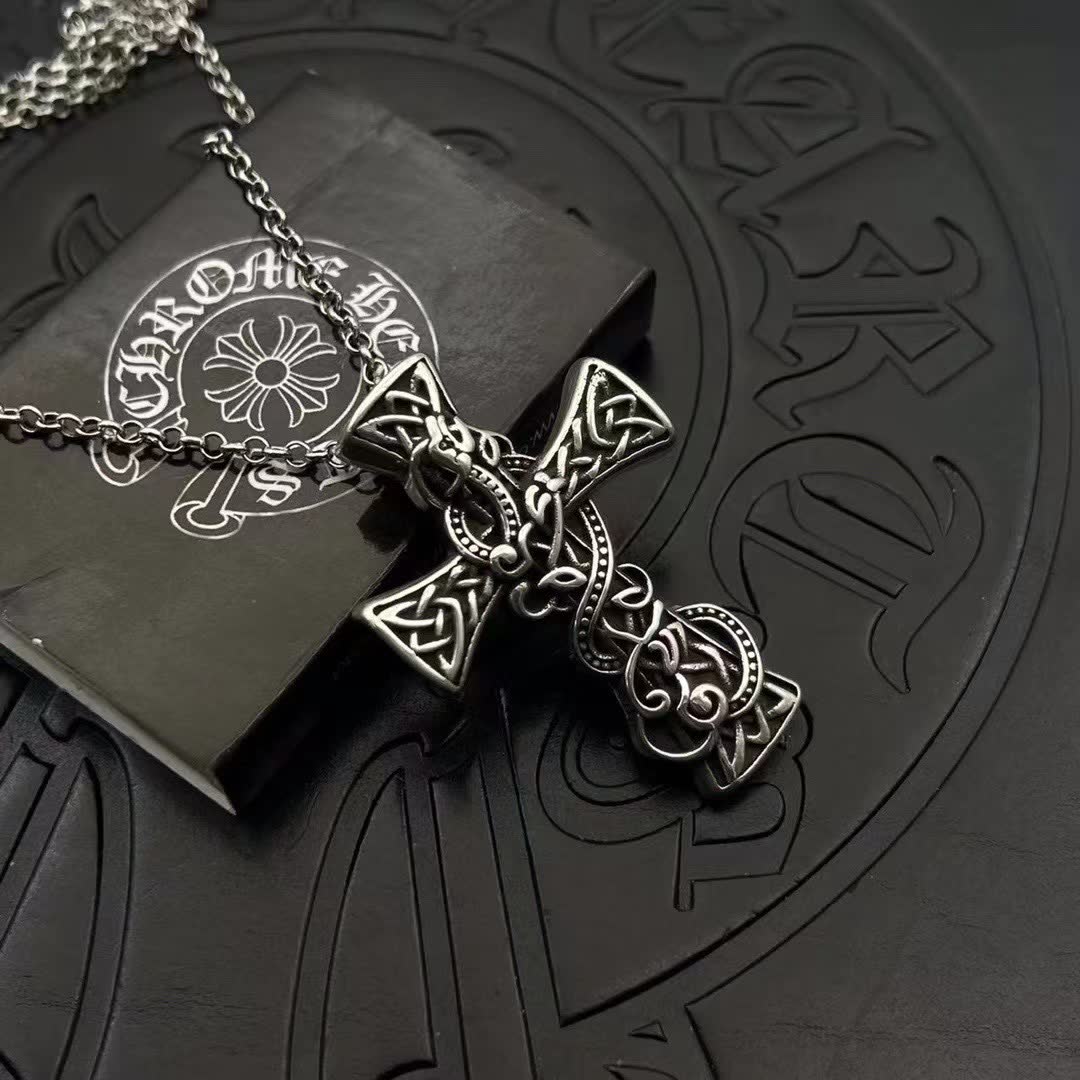Chrome Hearts Celtic Cross Pendant Necklace